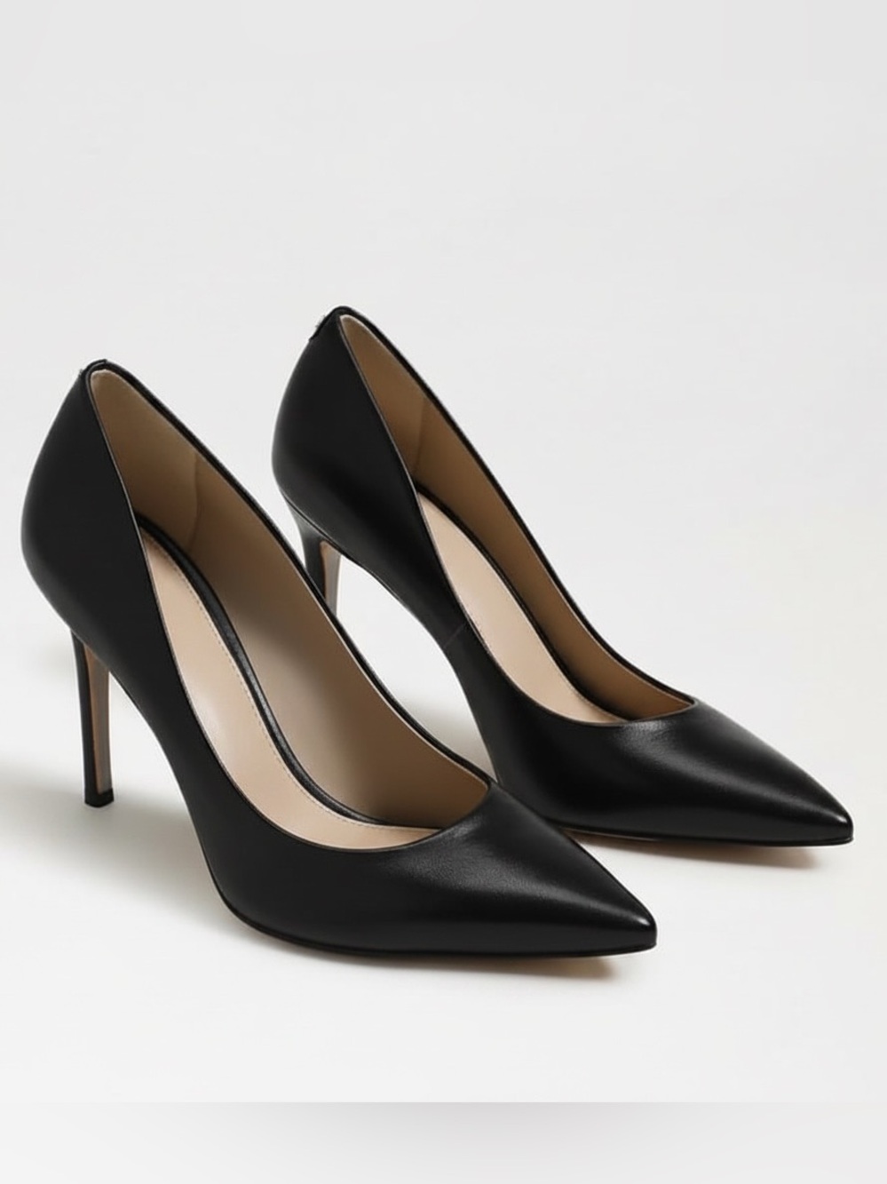♥️♥️ Sam Edelman Black Hazel Pointed Toe Heels | Black Leather 9.5 M